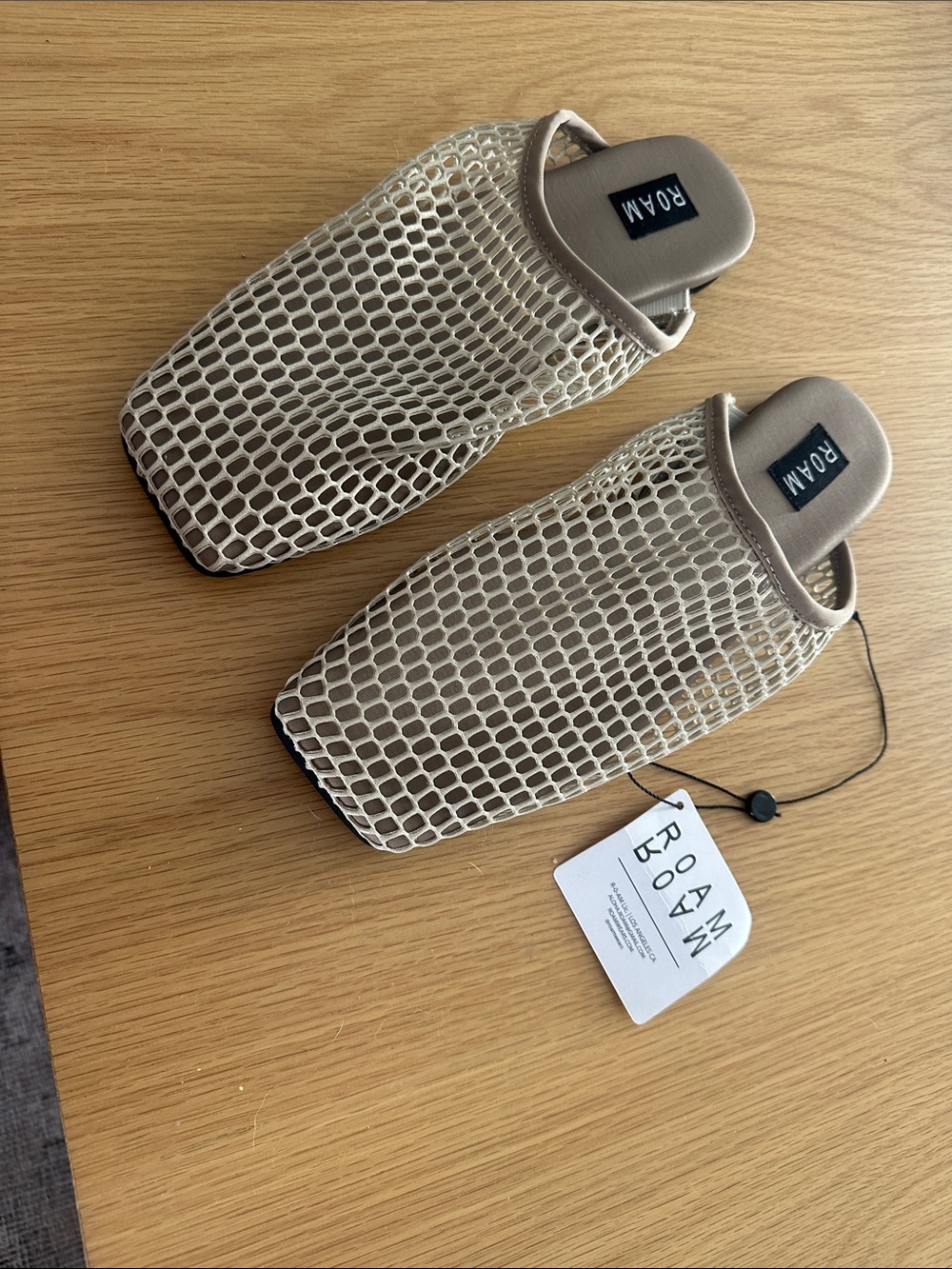 ROAM Beige Mesh Slip-On Women’s Flats